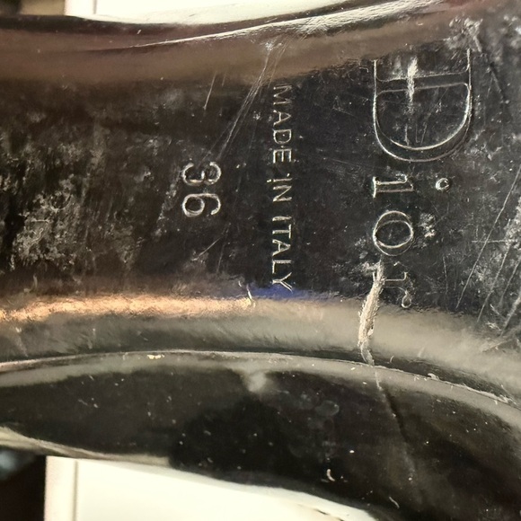 Dior Black Patent Leather Flats - Picture 4 of 7